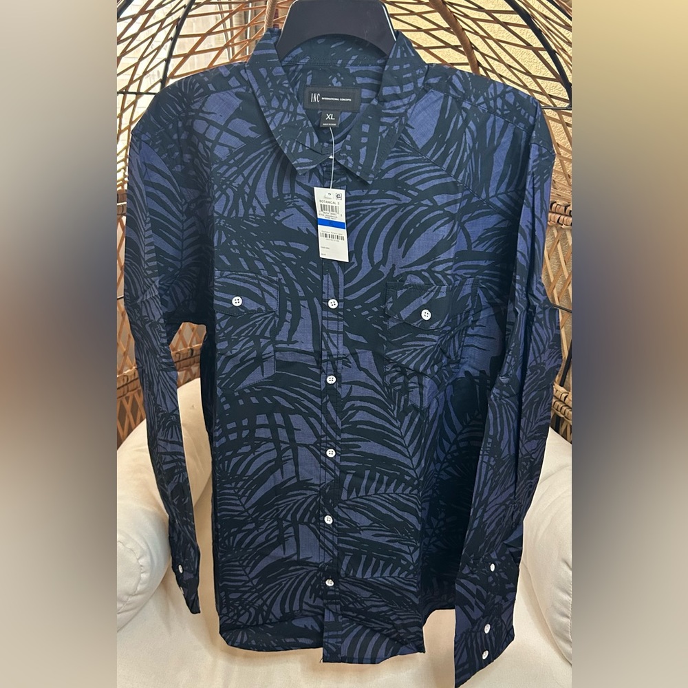 International Concept Long button down long sleeve